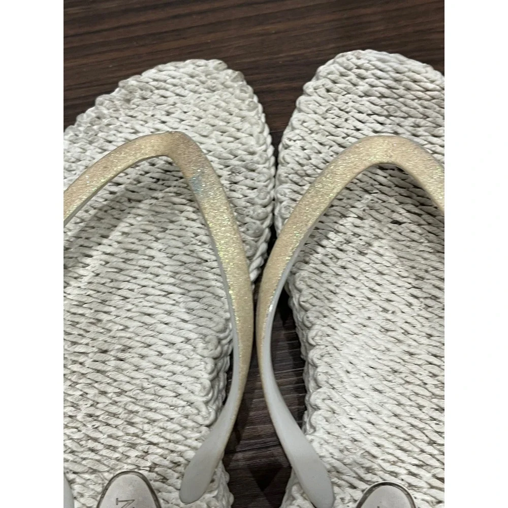 Ilse Jacobsen Hornbaek Cheerful Flip Flops Bundle 3 Pairs Metallic Gold Silver 7 - Picture 7 of 9